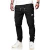 VMSUCIJ Pantaloni da Lavoro Uomo Cotone Pantaloni Tuta con Elastico in Vita con Tasche Pantaloni da Sci e da Trekking