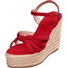 Vhersily Sandali Donna Estive con Zeppa Scarpe Aperte con Plateau Tacco Sandali Ortopedici Leggere Antiscivolo Zeppa Alta Morbido per Trekking da Spiaggia per Tempo Libero Vacanze Bagno Mare