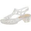 Vhersily Sandali in Gomma da Donna 2026 Unisex in Plastica Scarpe Classiche con Fibbia Trasparente Aperta Sandali Cristallo Morbida Casual Spiaggia Flip Flops Per Mare E Vacanze Primavera Traspiranti