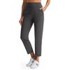 Comallan Pantaloni da Golf Donna Pantalone Estivo Leggero E Traspirante Taglia Corta Pantaloni Jogging Sportivi Allenamento Modello Stretch Casual Ed Elegante con Tasche 25, Grigio Scuro L
