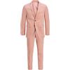 JACK & JONES Single Breasted Blazer And Tailored Trousers JPRFRANCO Super Slim Fit Suit Rose Tan 50 Rose Tan 50