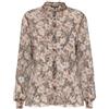 GUESS Donna Camicia Manica Lunga W6RH73WDW82 Poliestere Marrone XL