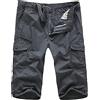 LUI SUI Pantaloncini Cargo Elastici 3/4 Militari Casual da Uomo Pantaloni Corti Estivi Multi-Tasche Larghi Capri Capri