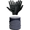 BIOTEX Scaldacollo Limitless e Sottoguanto Unisex Termico Traspirante, Protezione Freddo per Sci, Ciclismo, Running e Sport Outdoor, Nero
