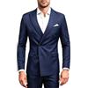 MOGU Abito da uomo, 2 pezzi, slim fit, con blazer doppiopetto e pantaloni da smoking