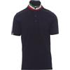 Ergos Workwear Payper - NATION Polo 100% Cotone Piquet con Tri Colore da Uomo Mezza Manica Colore: BLU NAVY/ITALIA, Taglia: L