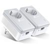 TP-Link TL-PA4010P KIT V5 adattatore di rete PowerLine 600 Mbit/s Collegamento ethernet LAN Bianco 2 pz