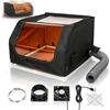 BORDRISE Contenitore Per Incisione Laser, Contenitore Per Stampante 3D 720 X 700 X 400 Mm Per Laser Pieghevole Per Incisore Laser Con Ventola Scarico E Condotto Per Maggior Parte Delle Macchine Taglio Laser