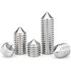 ANSIEDIO Viti a Punta Conica, Viti a Brugola a Punta Cono Viti Senza Testa in Acciaio Inox, M12×20mm,3 pcs