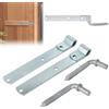 Tokenhigh 300 mm Bandella per porta con cardine, 2 x cerniere per porta a carico pesante in nastro zincato 300 mm (12 pollici), zincato Cerniera per cancello da giardino, bandella per porta, bandella per porta