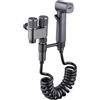 suaywo Set per bidet, doccetta per WC, bidet, spray da parete, con supporto girevole, tubo a molla da 2 m e doppia valvola per bagno, cucina, balcone