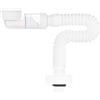 Kinesgsg Sifone Lavabo Bagno 1 1/4, 360° Flessibile Regolabile Tubo Scarico Lavandino Bagno, Allungabile Sifone Lavandino Plastica con Antiodore, Scarico Lavabo, per Cucina, Lavello, Bagnos