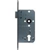 FELGNER Cilindro profilato Mortise Lock, 2 tourig, misura mandrino: 55 mm, DIN destro, supporto arrotondato, larghezza 20 mm, colore nero
