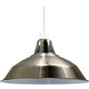 Generic Homin Lampade a sospensione industriali vintage, paralumi in metallo in stile moderno retrò, paralumi antichi per luci da soffitto, paralumi per luci da camera da letto (nichel satinato)