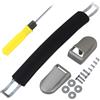 SHANOER Custodia per bagagli Maniglia Grip 225mm Lunghezza Totale per Valigia Box w/Metallo End Cap e Cacciavite B016