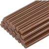 QUARKZMAN 30Pz Stick Colla a Caldo Dimensioni Standard per Pistola 7mm x 200mm Colla a Caldo Bastoncini Ricariche Piccoli e Molto Adesivi, Caffè