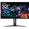 Gigabyte Monitor OLed 32" Gigabyte FO32U2 4K Ultra HD 3840x2160/0.03ms/Classe G/Nero [AORUS FO32U2]