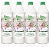 RISTOPANNO 4PZ x 1L Ammorbidente Lavatrice Concentrato Rosa Canina | Microcapsule a Lunga Durata - Azione Antistatica e Stiratura Facile - Alta Resa per Lavatrice e Bucato a Mano - WASH TESORO