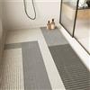 Odot Design Semplice Moderno Tappeto Doccia Antiscivolo,Tappetino da Bagno in Luffa PVC,Tappeto Lavabile Morbida,Tappeti Bagno Asciugatura Rapida con Scarico per Area Umida (Grigio,60x120cm)