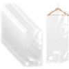 Nwvuop 25 custodie per abiti in plastica, 150 cm x 60 cm, trasparenti, per abiti