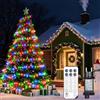 HELESIN Catena Luminosa LED, 600 LED Albero di Decorative Multicolore con 12 Modalità e Timer, Luci Natale Esterno per Giardino, Illuminazione Natalizia con Telecomando per Feste, Albero di Natale