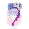 mciskin Kpop Candele di compleanno, viola rosa numero 5 candela per torta, decorazioni per ragazze 5° Birtdhay, corona scintillante topper per torta con paillettes per forniture per feste a tema K pop