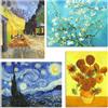 Fokenzary Pittura con diamanti di Van Gogh, senza cornice, decorazione da parete fai da te