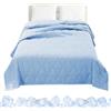 Generico Coperta Rinfrescante Per Dormienti Accaldati | Trapunta Traspirante,Coperta Doppia Faccia Rinfrescante Traspirante Morbida Per Letto Divano Notti Estive Sudorazione