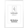 kollyseek cornice alluminio 30 x 45cm cornice poster in metallo argento con vetro acrilico infrangibile moderna cornice per foto Cornice con passepartout per le immagini Poster Foto argento