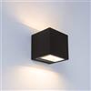 LUTEC Outdoor LED moderno Up Down Wall Light, lampada da parete esterna in alluminio antiruggine, 850LM 3000K bianco caldo Lanterna da parete esterna, impermeabile per porta d'ingresso