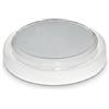 Area illumina Plafoniera LED di Emergenza IP65 18W, 3CCT 3000K/4000K/6500K, 1850LM, Rotonda o Ovale, Policarbonato, 4h Autonomia (Rotondo)