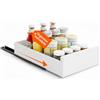 Avilia Cassetto Estraibile Universale in Acciaio - Organizer Cucina Dispensa Adesivo Senza Trapano, Cassetti Estraibili per Cucina e Armadio 43x9x25 cm 10 kg, Ripiano Scorrevole Salvaspazio