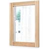 AAZZKANG Specchi rustici per parete rettangolare cornice in legno specchio 71,1 x 50,8 cm casa colonica camera da letto bagno specchio decorativo
