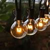 Qxmcov Catena Luminosa Esterno, 9.5M Catena Luci Stringa Giardino IP44 Impermeabile con 25+4 G40 Lampadine, Luci da Esterno e Interno per Casa Caffè Giardino Festa Matrimonio