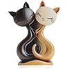 Komergave Decorazione per gatti, design piatto 2D, in legno, decorazione per gli amanti dei gatti e degli animali