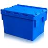 Sunbox - Scatola S-COMPACT impilabile blu con coperchio cerniera (40 x 30 x 31 cm) / S-COMPACT-25