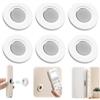 WDCSOEH Set di 6 Supporto Magnetico Porta Telecomando da Muro Porta Telecomandi Universale Supporto Parete Telecomando TV Condizionatore Apple TV Fire Stick Chiavi Gancio Adesivo Bianco