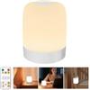 GOVSSING Luce Notturna Neonato, Lampada da Comodino Senza Fili con Dimmerabile & 3 Modalità, Luce Notturna Ricaricabile Batteria da 3600mAh, Lampada Bambini Notturna per Letto Tocco & Telecomando