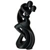 Virelynx Statuetta di ballerina abbracciata stampata in 3D, scultura minimalista astratta di una ballerina, decorazione per casa e ufficio