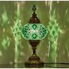 DEMMEX Lampada da tavolo e comodino in vero mosaico turco, paralume in vetro marocchino artigianale, stile Tiffany, decorazione esotica per soggiorno e camera da letto