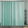 Furlinic Tenda Doccia Antimuffa Tessuto Poliestere Grande Tende Doccia Impermeabile Lavabile Menta verde Tenda Vasca da Bagno con 18 Ganci 275x180cm.