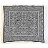 Seamar Copritutto Grande Zebrato 100% Cotone Copri Divano 220x240cm Copriletto Con Frange (Bianco-Nero)