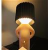 Anso Petit Homme Timide - Lampada in Plastica Nera, Luce Notturna LED con Controllo Touch, 29 x 12,4 cm, 50 Lumen, 5 V, Decorazione per Camera e Soggiorno
