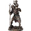 Holyart Statue in resina e PVC: San Cristoforo bronzato 20 cm Veronese Design