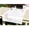 Luca-S Set per punto croce Luca-S, tovaglia "Fiori di melo", schema, 46x76 cm
