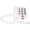Gistuch Telefono con tasti grandi, volume grande regolabile, ricomposizione dell'ultimo numero, linea fissa con cavo