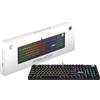 MSI Tastiera da gaming MSI FORGE GK320 (cablata) con switch Red, layout QWERTY, layout QWERTY con tastierino numerico, illuminazione RGB personalizzabile per ogni tasto, sistema di sostituzione rapida dei tasti, rotella per il controllo del volume, …