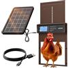 OEM Porta automatica per pollaio, alimentata a energia solare, con display LCD e telecomando