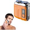 Colexy Rasoio elettrico portatile mini, modello 2025, IPX7 impermeabile, mini rasoio elettrico multifunzione per uomo, per una rasatura profonda, rasoio a capsula (arancione)