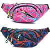 Long Keeper Marsupio Donna Uomo - Unisex Marsupio Elegante Grande Impermeabile Marsupio Multifunzione per Sportivo Running Viaggio Trekking Lavoro Outdoor